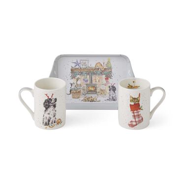 Wrendale Designs No Place Like Home Mug & Tray Set